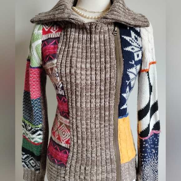 Desigual Moto Jacket Sweater - Picture 4 of 14